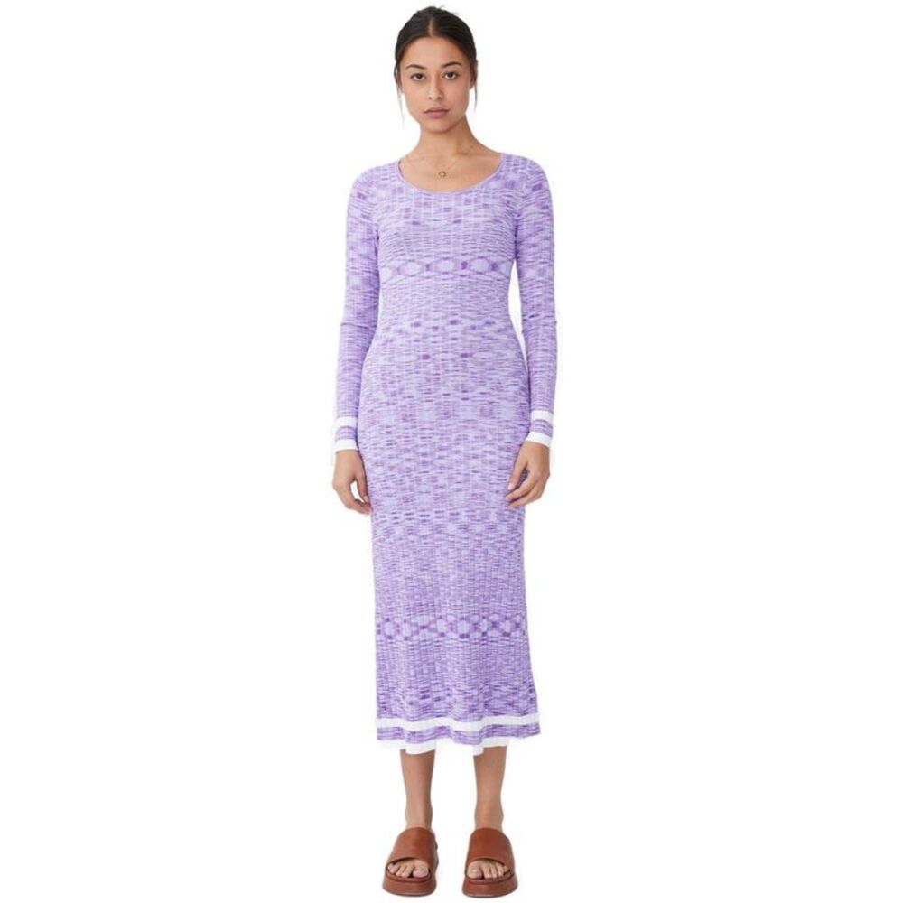 Women's Space Dye Knit Midaxi Dress - Picture 2 of 2